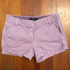 💜 J.Crew Purple Chino Shorts Size 0